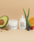 Pack de día Vegano Serum Vitamina C 30 ml y Crema Vitamina E 50 ml con Ácido Hialurónico y Activo Anti Polución